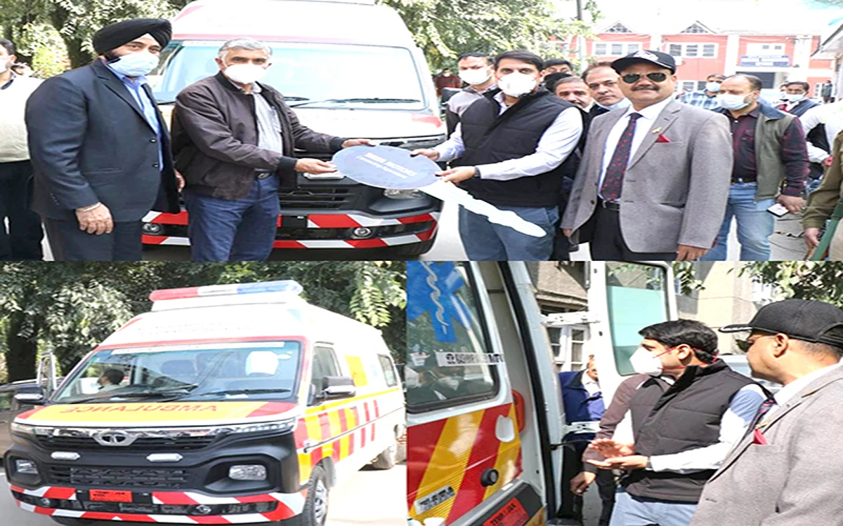 DC Srinagar hands over fully loaded BLS Ambulance to CMO
