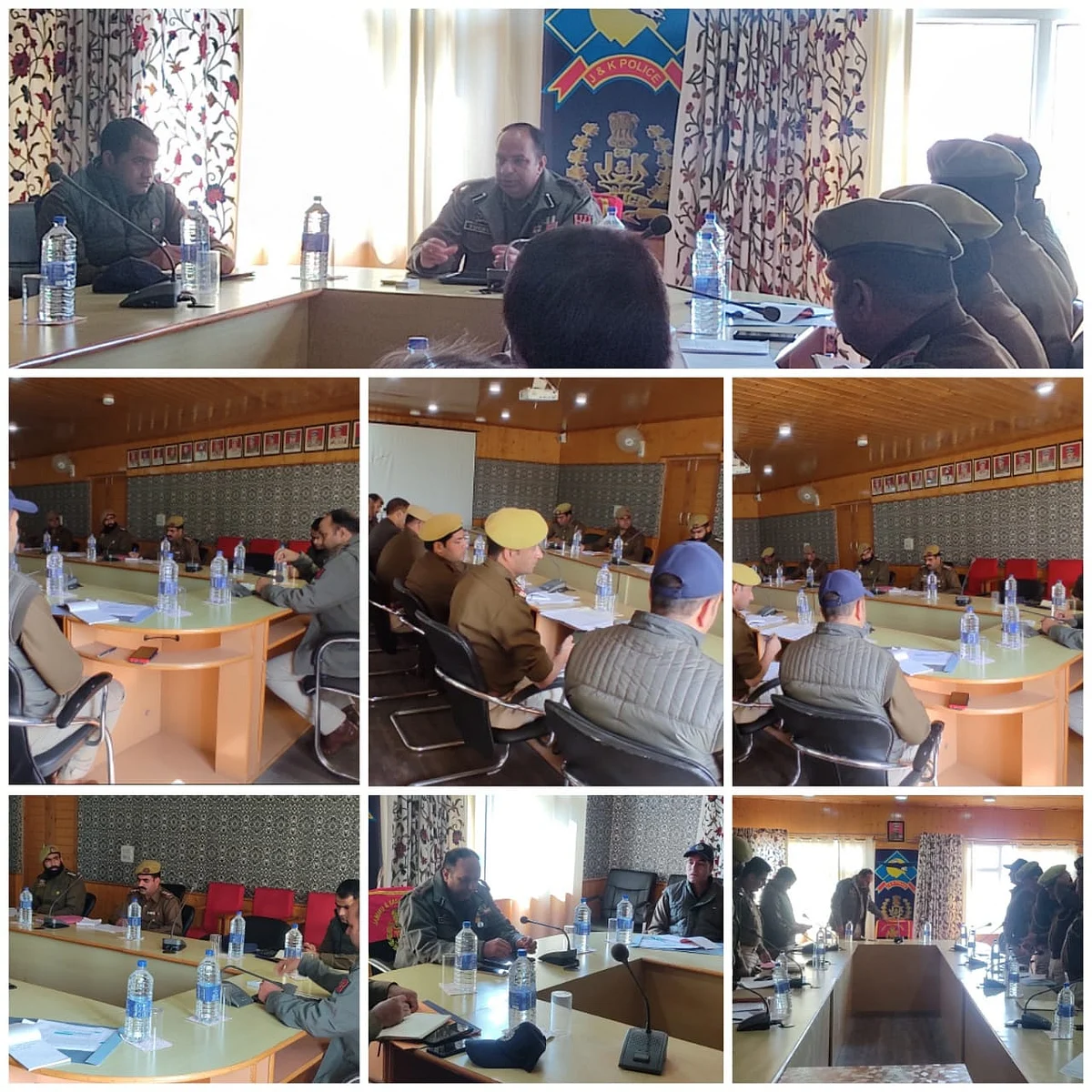 Security review meeting at Awantipora
