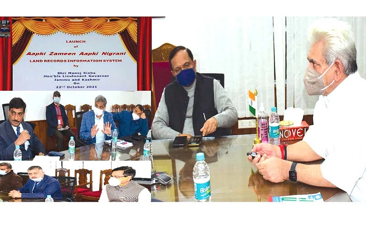 LG Sinha launches Land Records Information System