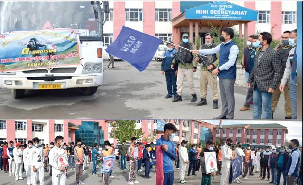DC Kulgam flags-off Trekking expedition