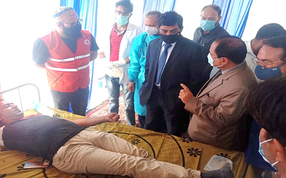 CS inaugurates blood donation camp
