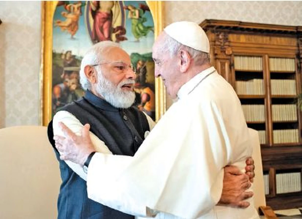 PM Modi meets Pope Francis at the Vatican