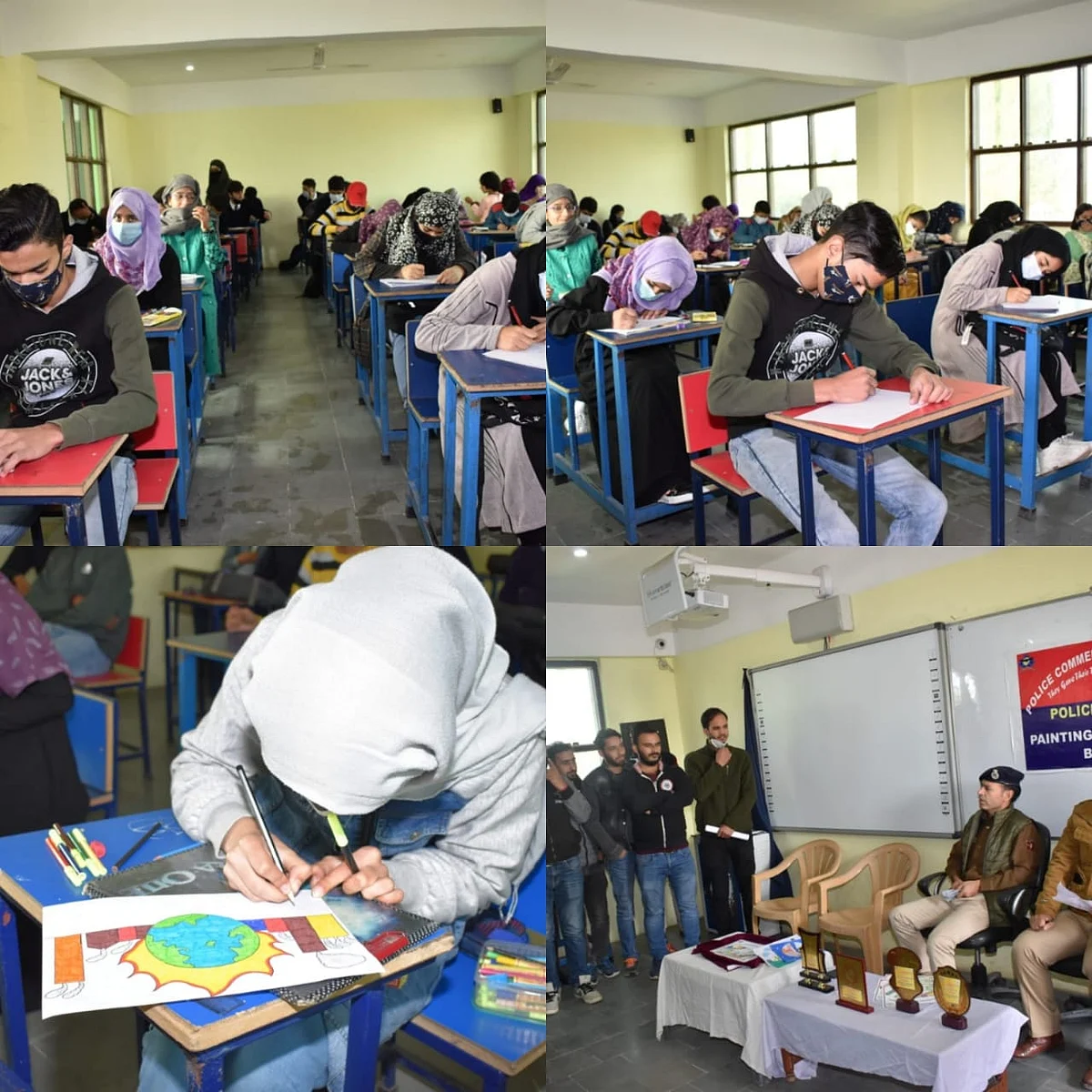 Painting competitions in Ganderbal, Budgam