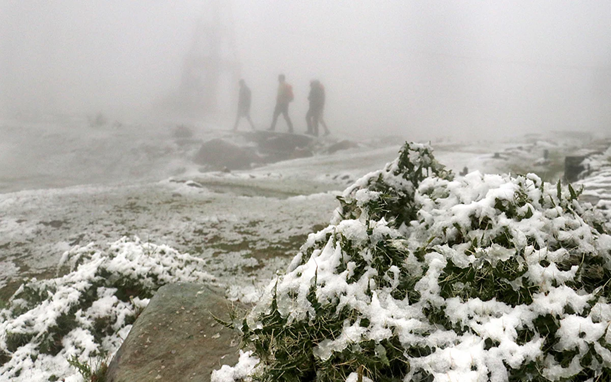 As the upper reaches receive snow
