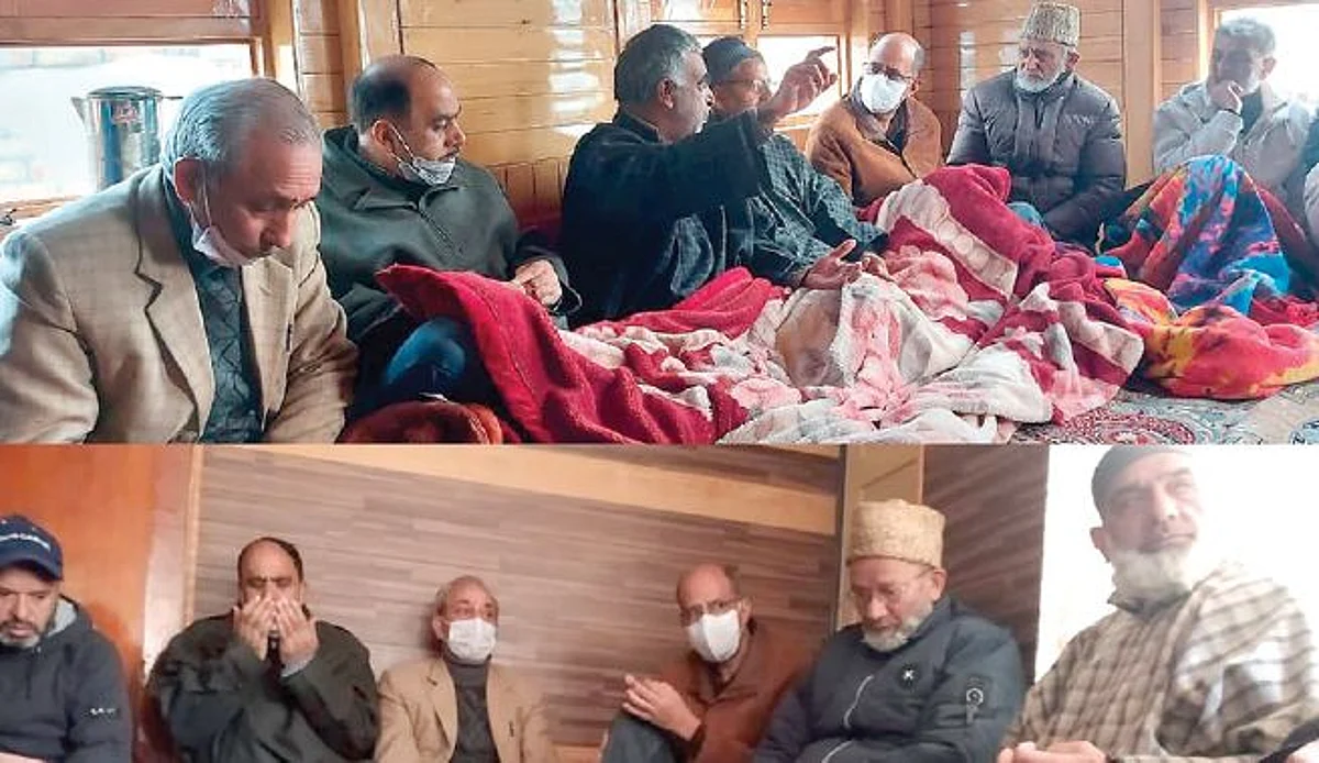 NC delegation visits families of Altaf Bhat, Dr Mudassir Gull
