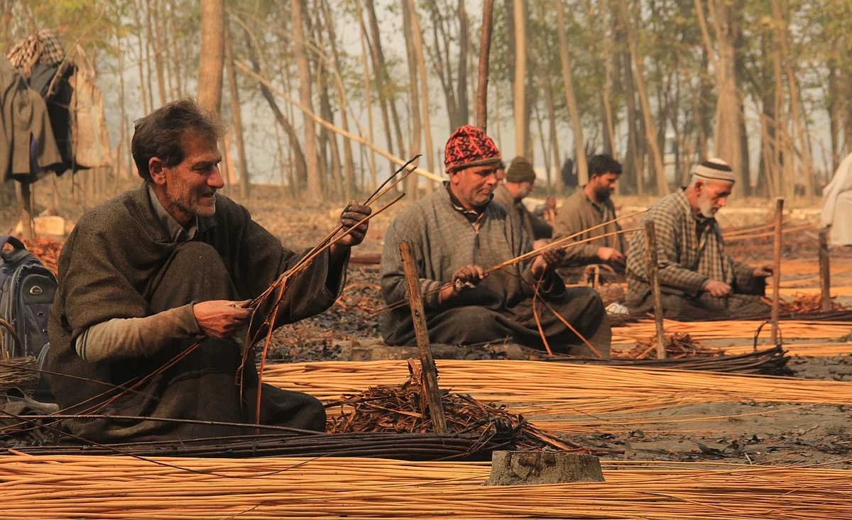Shallabugh village in central Kashmir’s Ganderbal district is known for its artisans in wicker willow work.