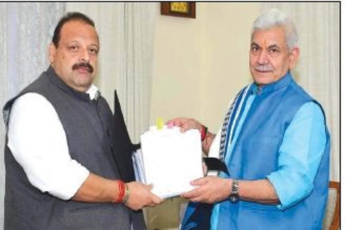 Devender Rana calls on LG Manoj Sinha