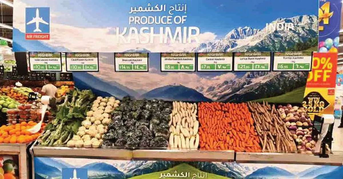 4th consignment of Kashmir vegetables sent to Dubai