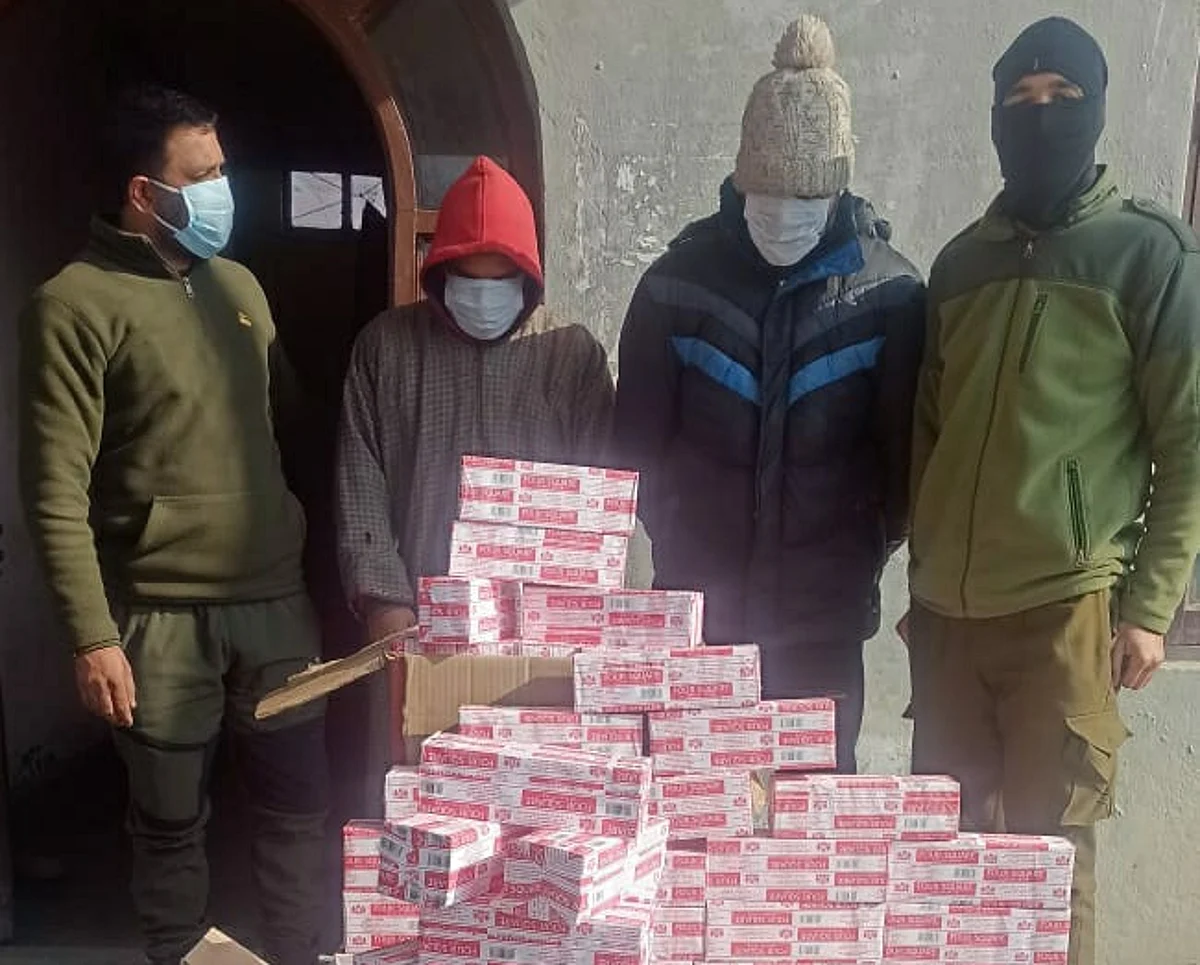 Upon Dar's disclosure, his accomplice Ibrahim Hajam of Nehar Colony Mirgund Pattan was also arrested, even as the stolen cigarettes worth Rs 1 lakh were recovered from their possession, police said.