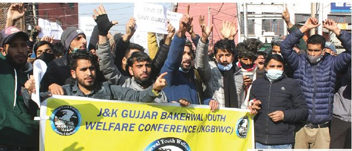 Gujjar Bakarwal community protests proposed move to include non-STs in ST category