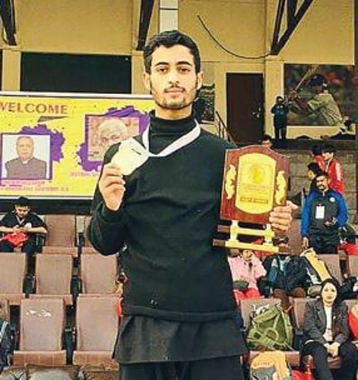 Shezan wins gold medal in National THANG-TA Championship