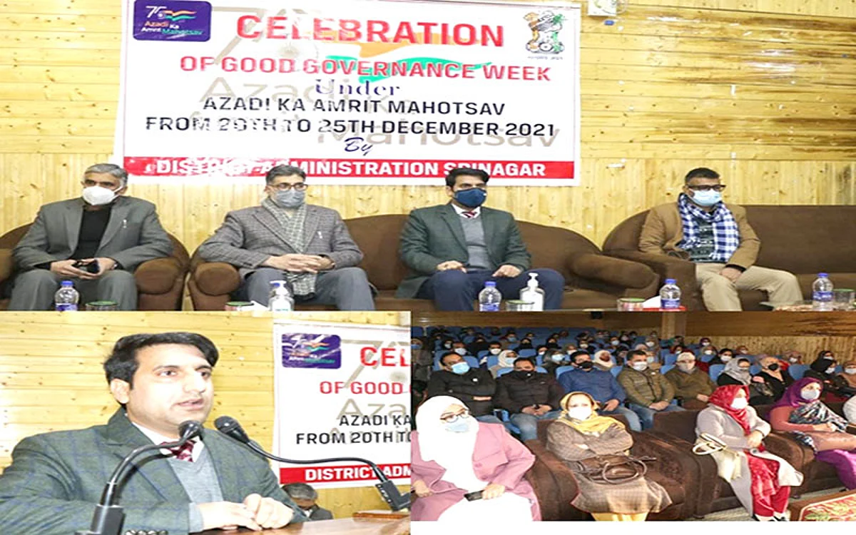 DC Srinagar inaugurates Good Governance Week at GGHS School Kothi Bagh