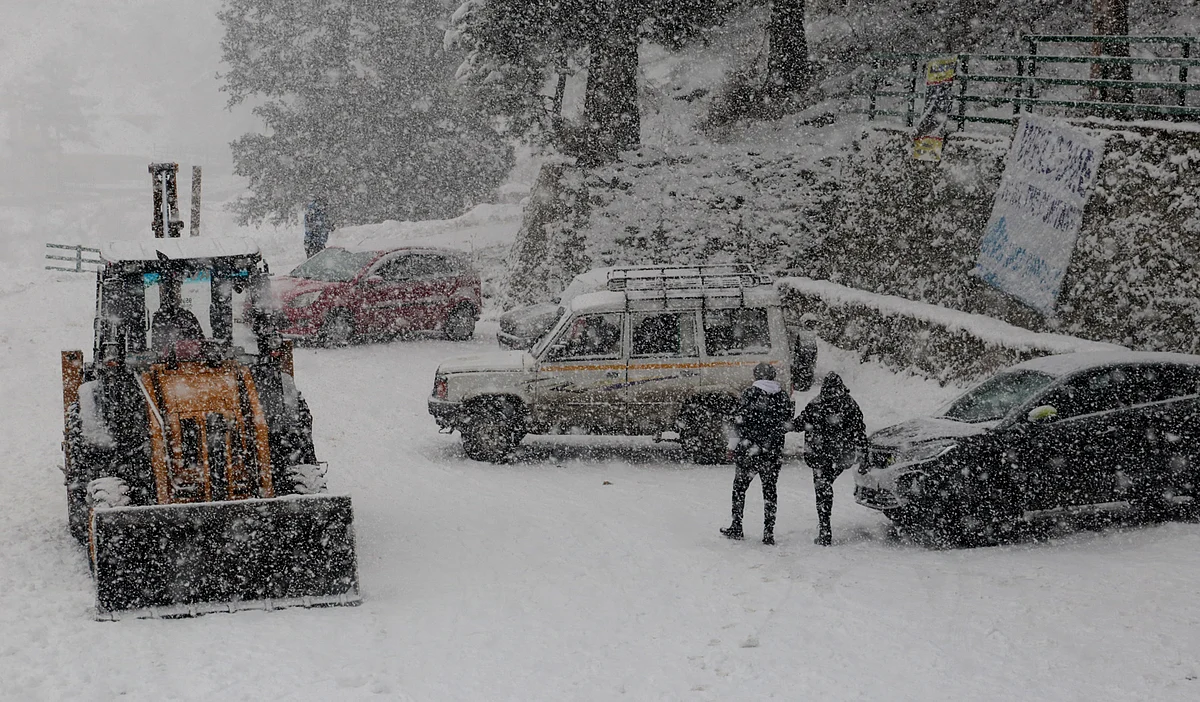 The road connectivity in several villages of Rafiabad Baramulla has been badly affected following heavy snowfall in the area.