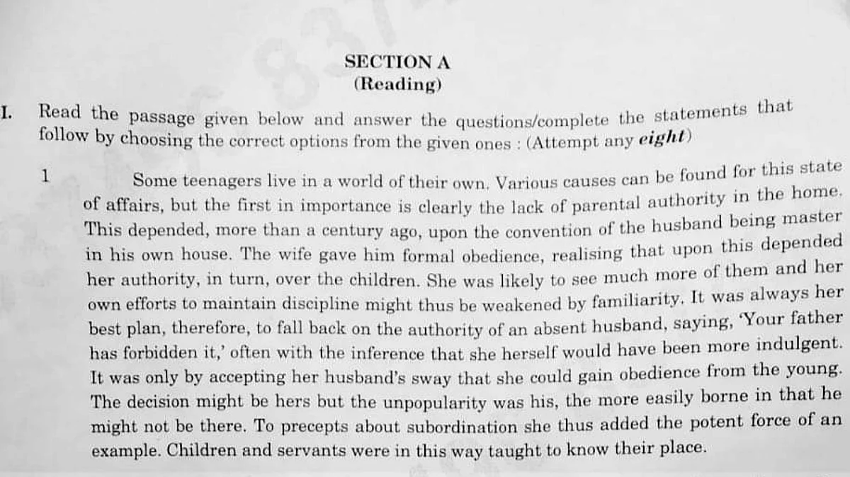 CBSE under fire for 'misogynistic' passage in Class 10 English paper