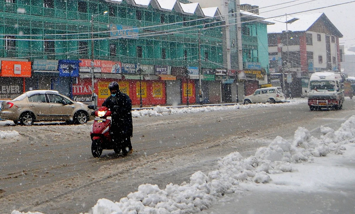 Snowfall disrupts air, surface transport