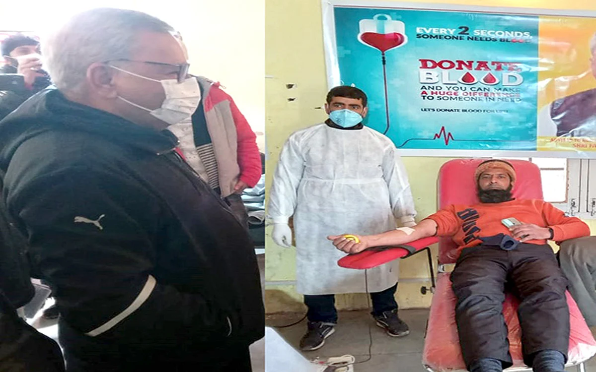 Advisor Farooq Khan inaugurates blood donation camp