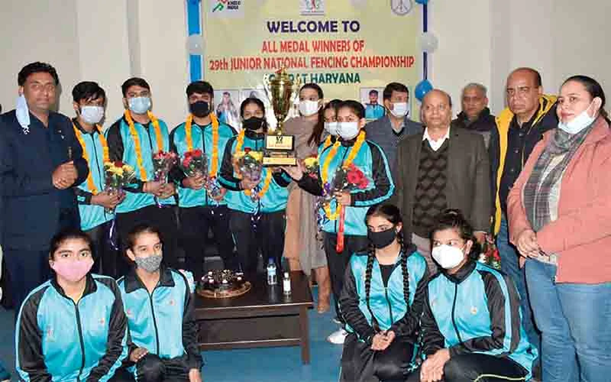29th Junior National Fencing Championship | J&K Sports Council felicitates medal winners