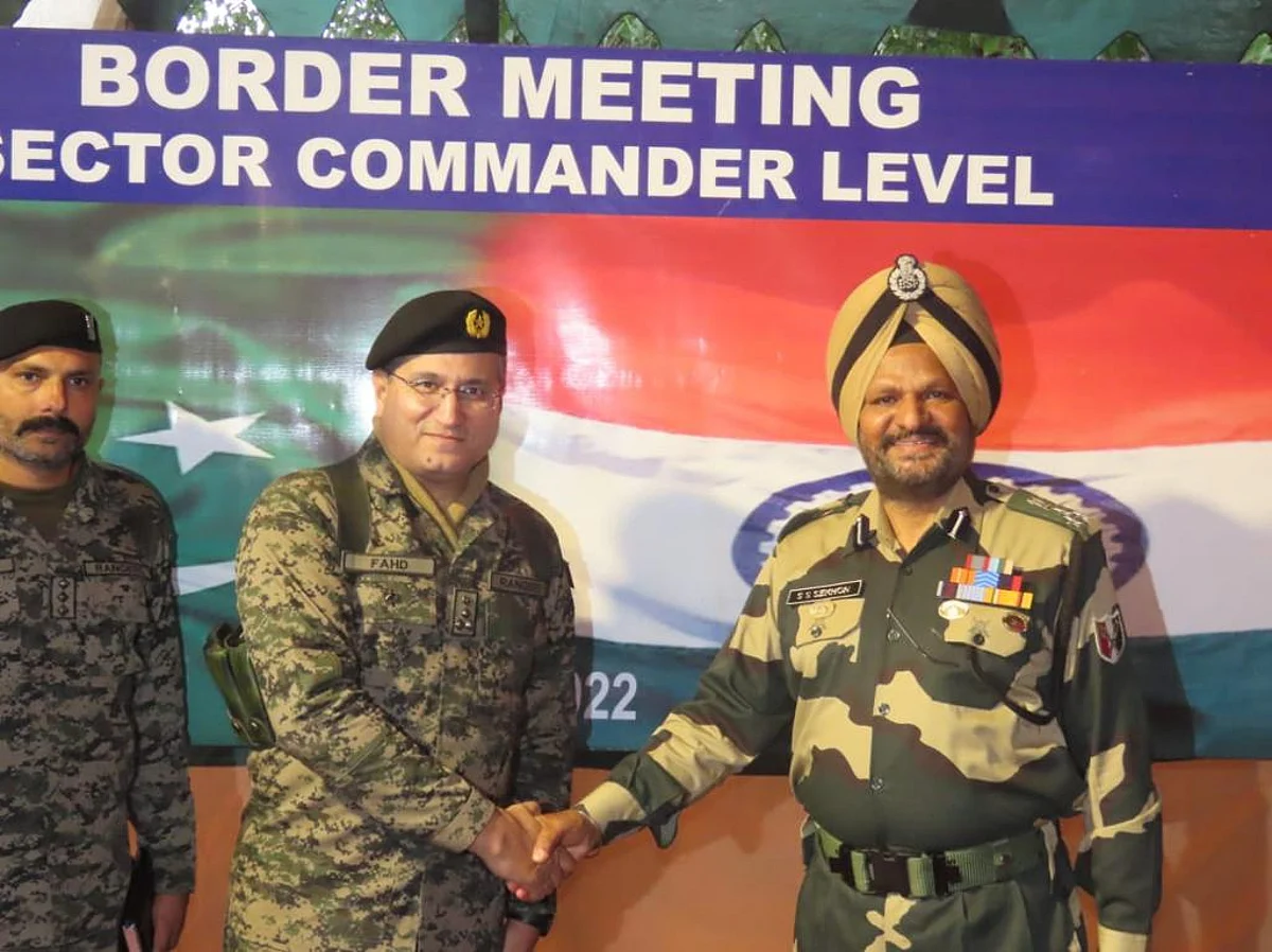 BSF-Pakistan Rangers meet at Octroi