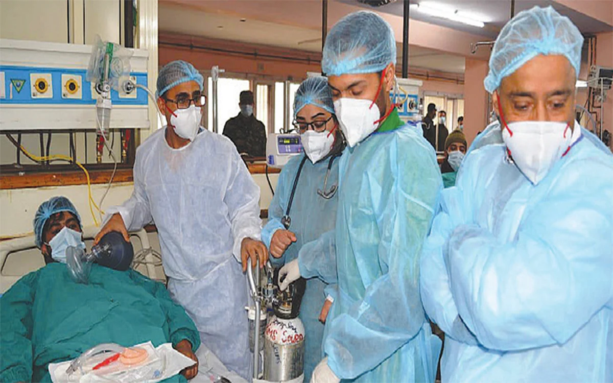 Mock drill conducted for COVID management at SKIMS