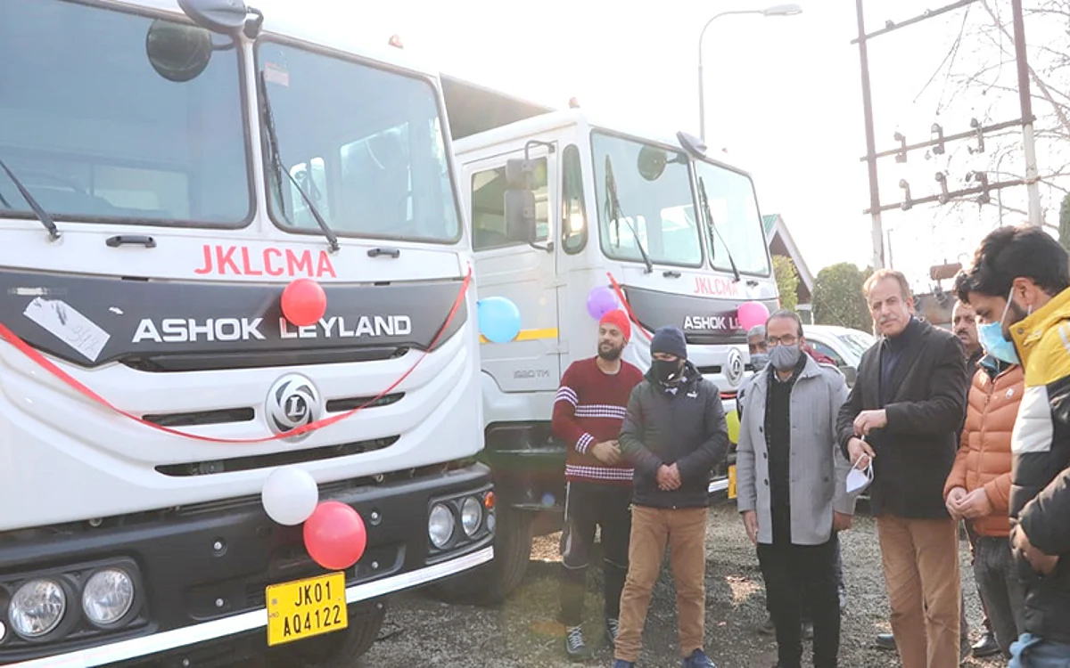 VC LC&MA flags off newly procured dumpers