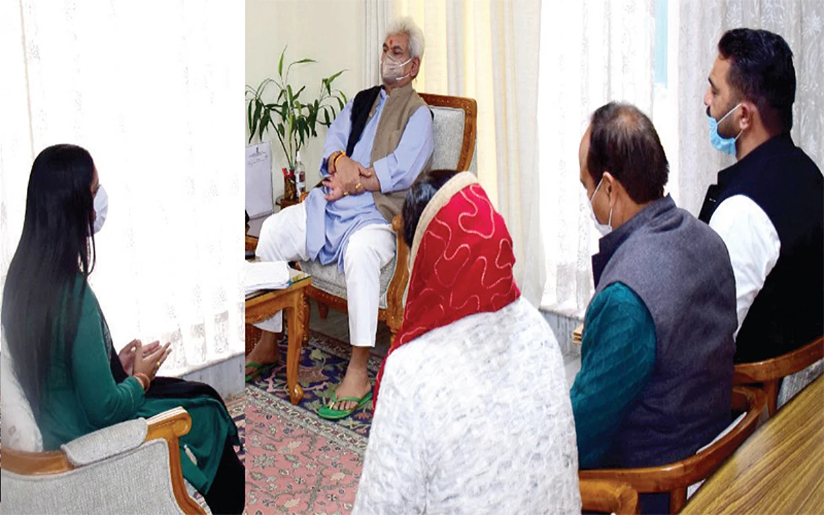 Vice-Chairperson DDC Udhampur calls on LG Sinha