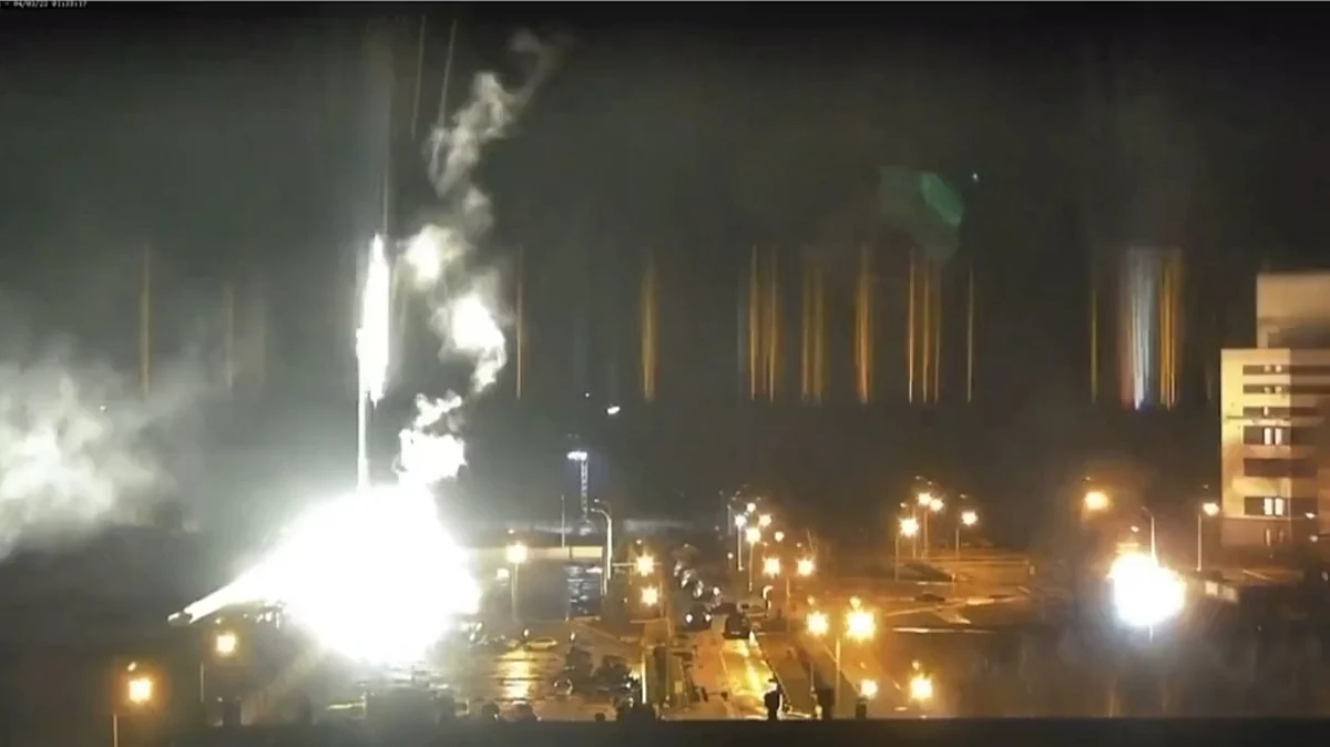 Russia shells Europe's largest nuclear plant, starting fire