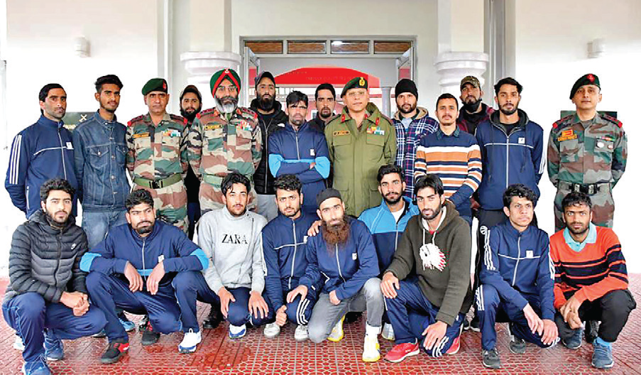 Youth visit JAKLI Regimental Centre