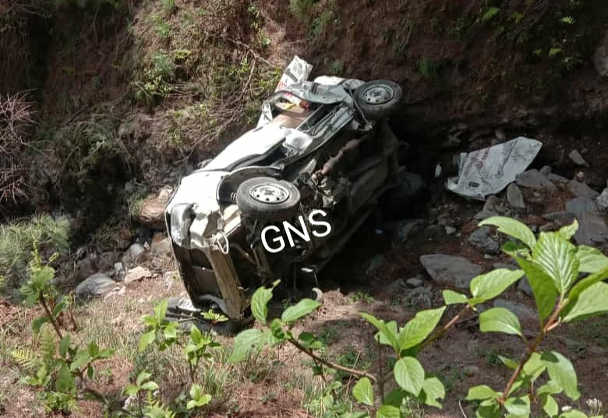 An Ambulance driver was killed in a road accident in north Kashmir's Kupwara district on Monday afternoon, officials said.