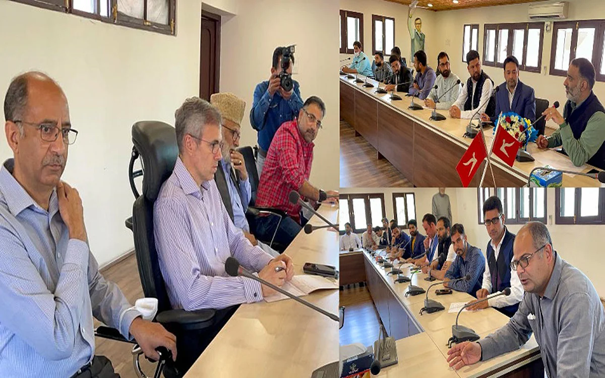 Omar Abdullah presides over meeting of YNC North Zone functionaries
