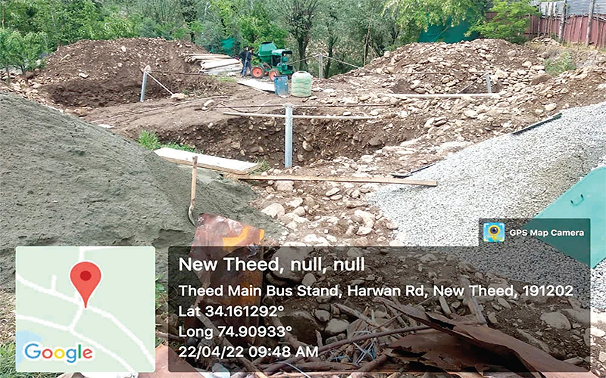 They trespassed into the land, started construction