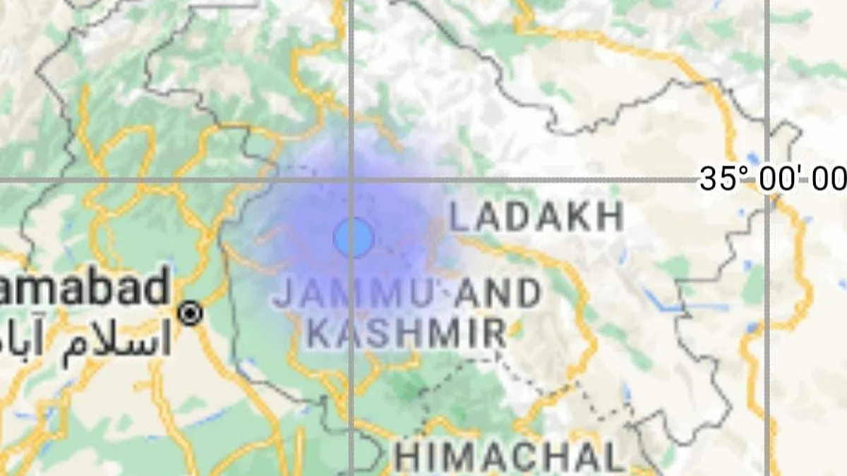 A light intensity earthquake measuring 3.4 on the Richter scale occurred in Jammu and Kashmir on Monday with no immediate report of any casualty or damage received from anywhere.