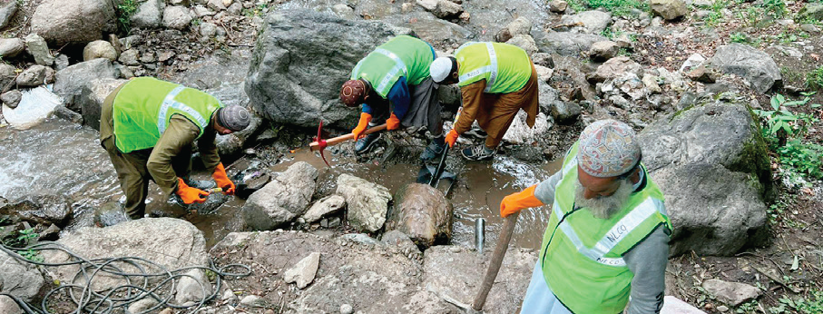 Several volunteers also participated in the initiative.