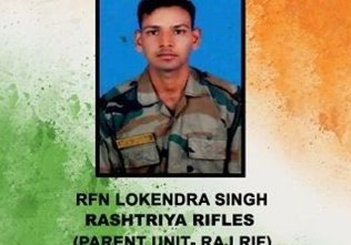 Late Rifleman Lokendra Singh was a deployed at a forward post along line of control in Gulmarg Sector.