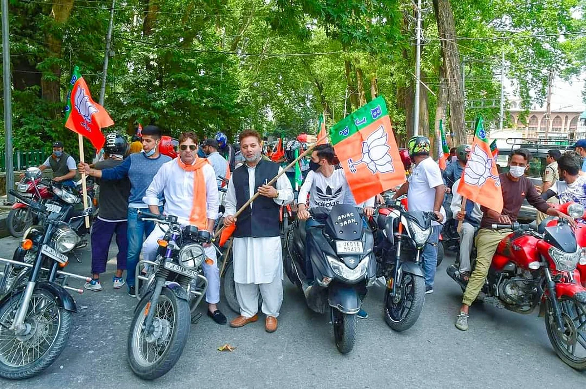 Bike rally by BJP in Srinagar