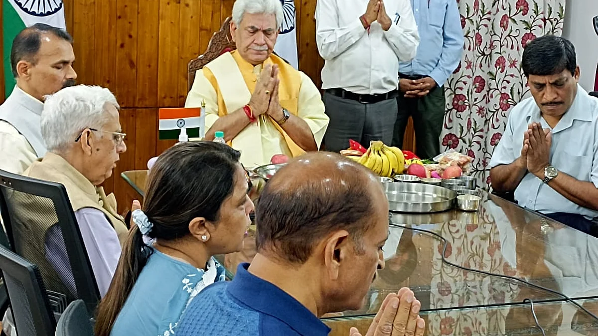 Jammu and Kashmir Lieutenant Governor Manoj Sinha on Thursday said that he has "firm belief" that the Amarnath Yatra, which began today, will be peaceful.