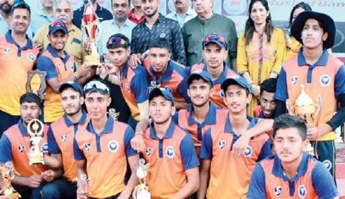 JKCA Orange lift Under-19 title trophy