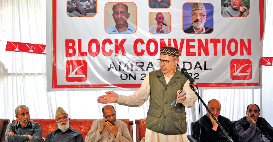 Omar Abdullah was addressing a one day block convention of NC Amira Kadal Block at Sanat Nagar here.