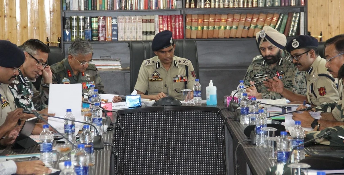 During the review meeting, chaired by the Inspector General of Police Kashmir Zone, Vijay Kumar, threats and counter-measures were discussed threadbare.