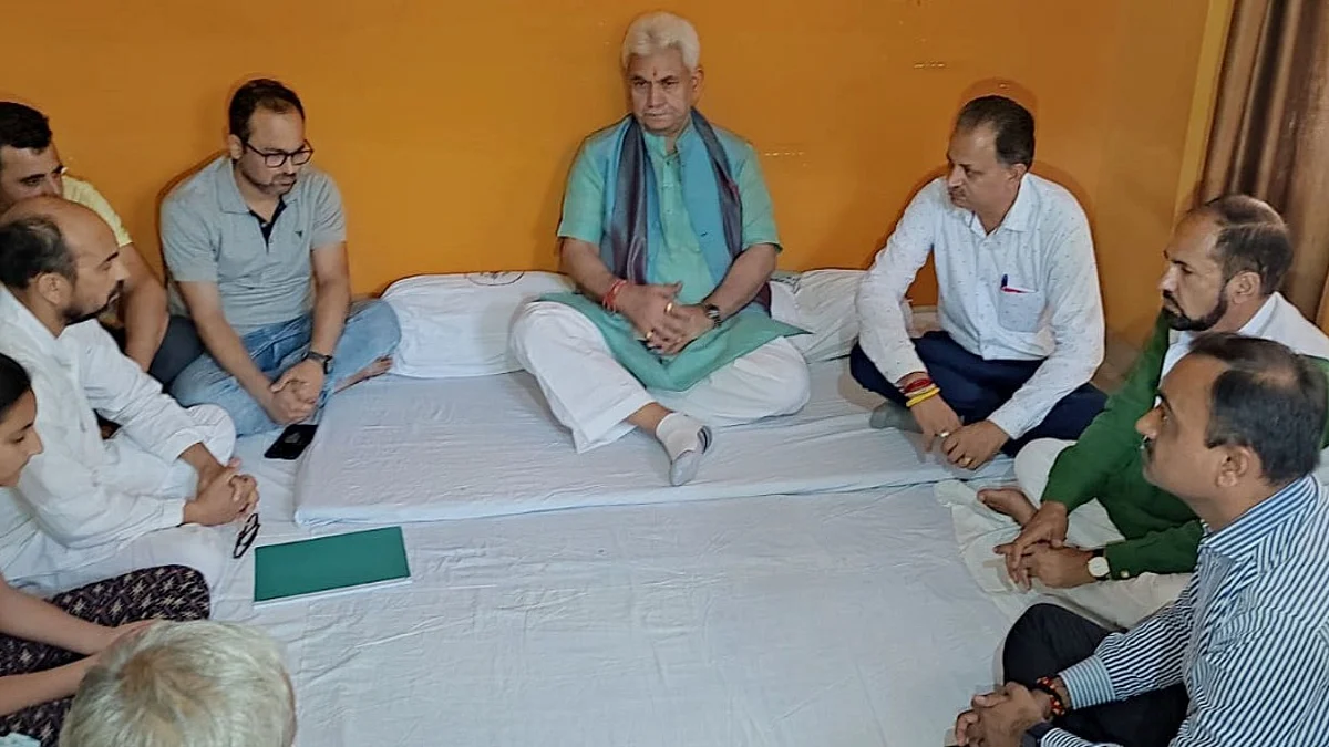 Jammu and Kashmir Lieutenant Governor Manoj Sinha Wednesday visited the residence of slain school teacher Rajni Bala in Samba district and assured every possible assistance and support to her family.