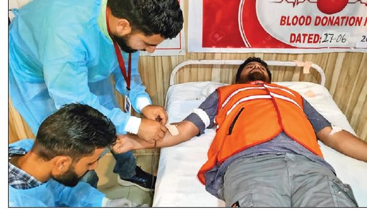 The camp was organised with an aim to provide life support to those who desperately need it at the time of any eventuality.