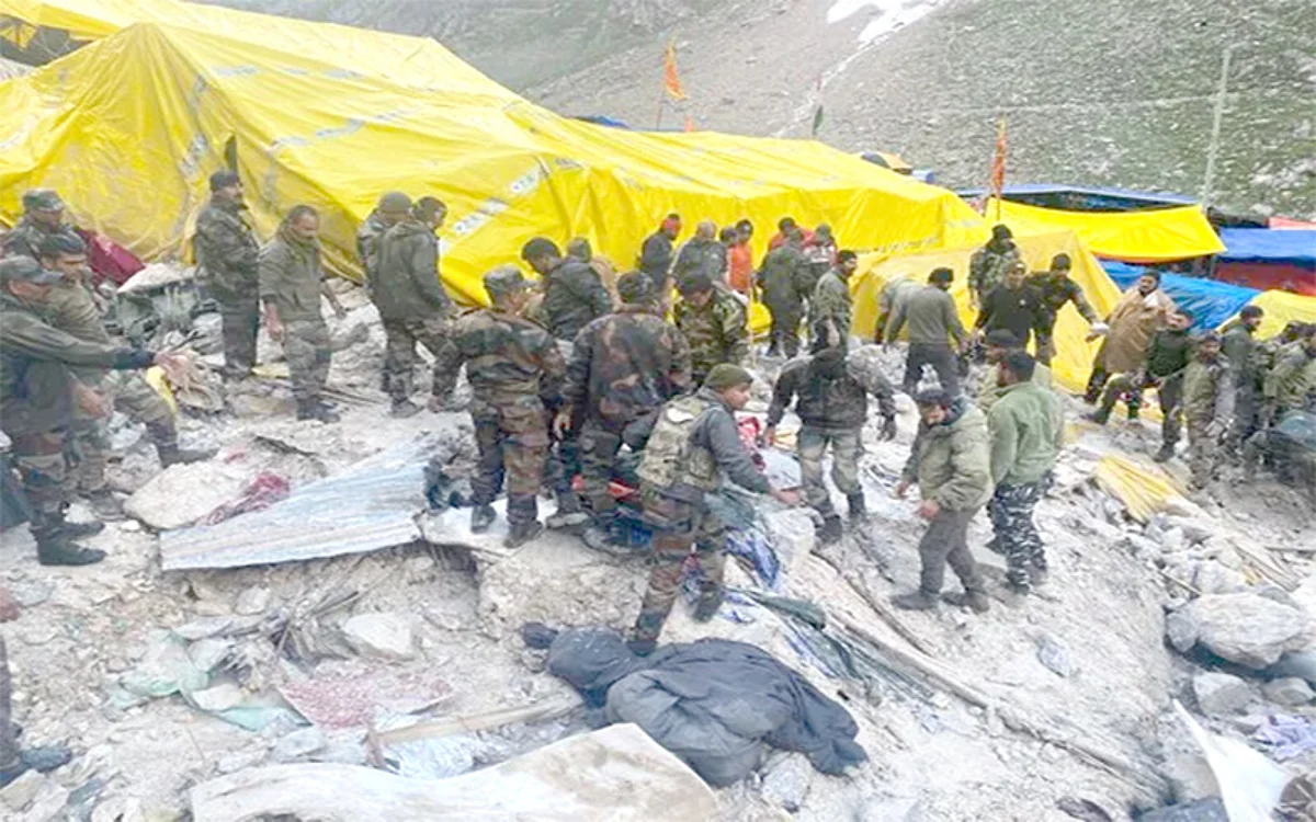 15 killed, 40 injured in Amarnath cave area cloudburst