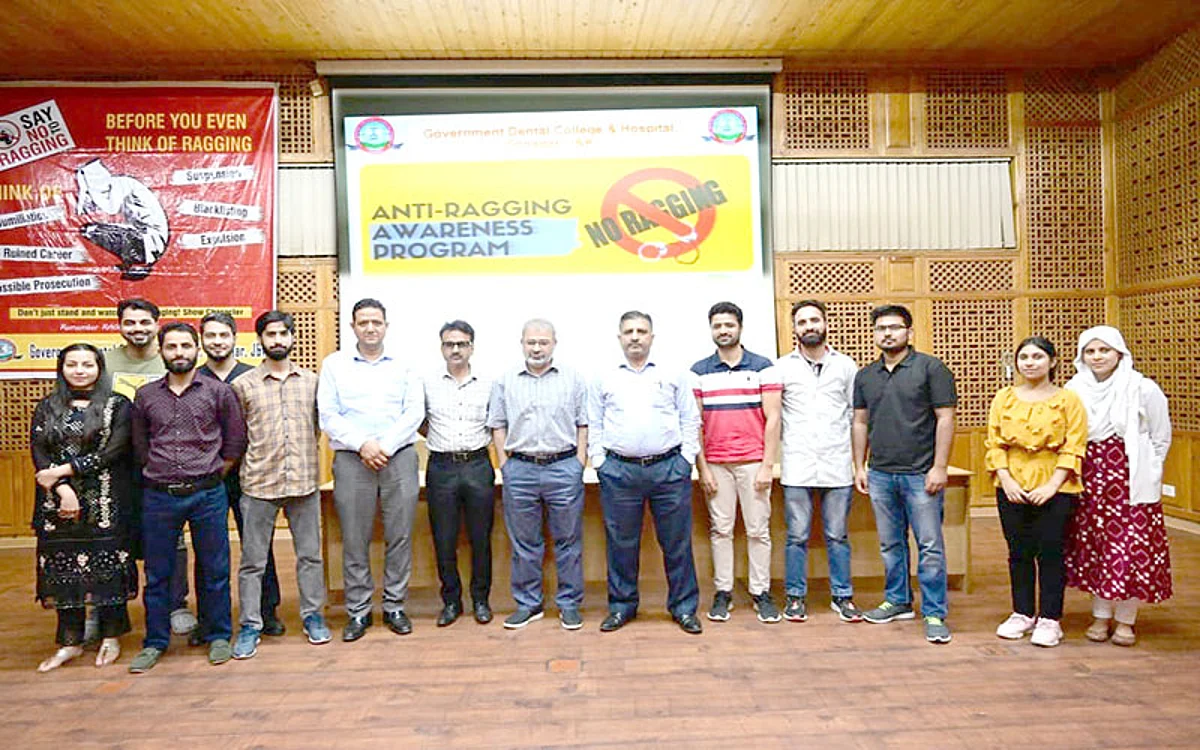 Anti-ragging programme held at Dental College Srinagar