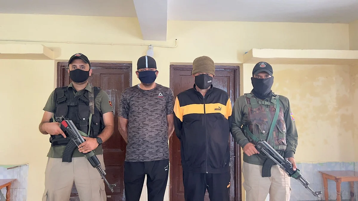 Police on Friday claimed to have arrested two persons in connection with the death of a man from Srinagar whose body was recovered from Jhelum on Tuesday days after going missing.