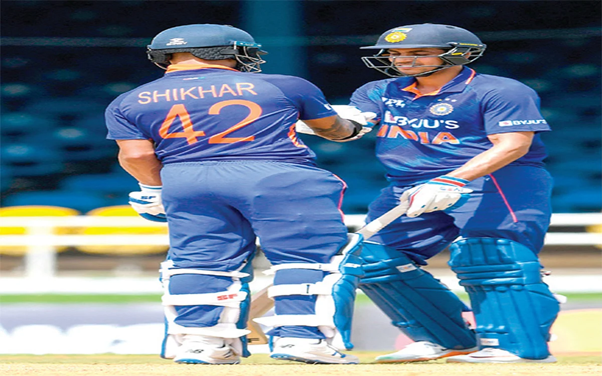 Ist ODI India-West Indies | Dhawan, Gill guide India to 3-run win