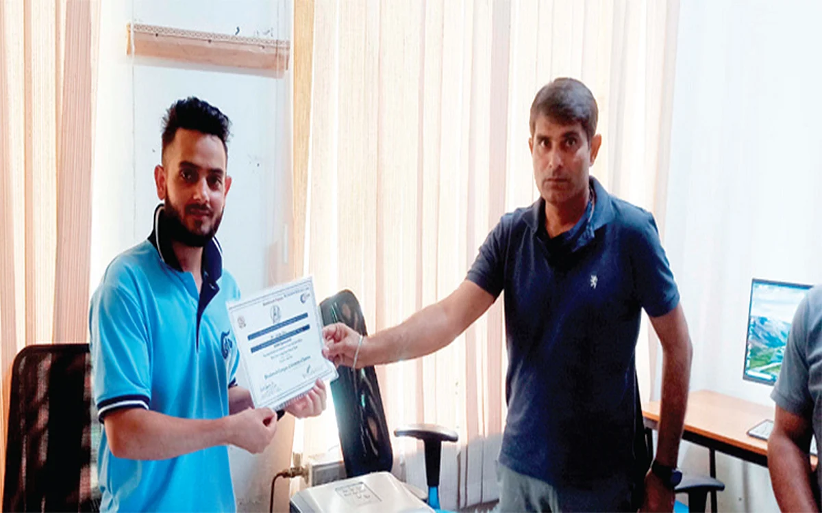 Computer internship programme held at Bhaderwah campus of JU