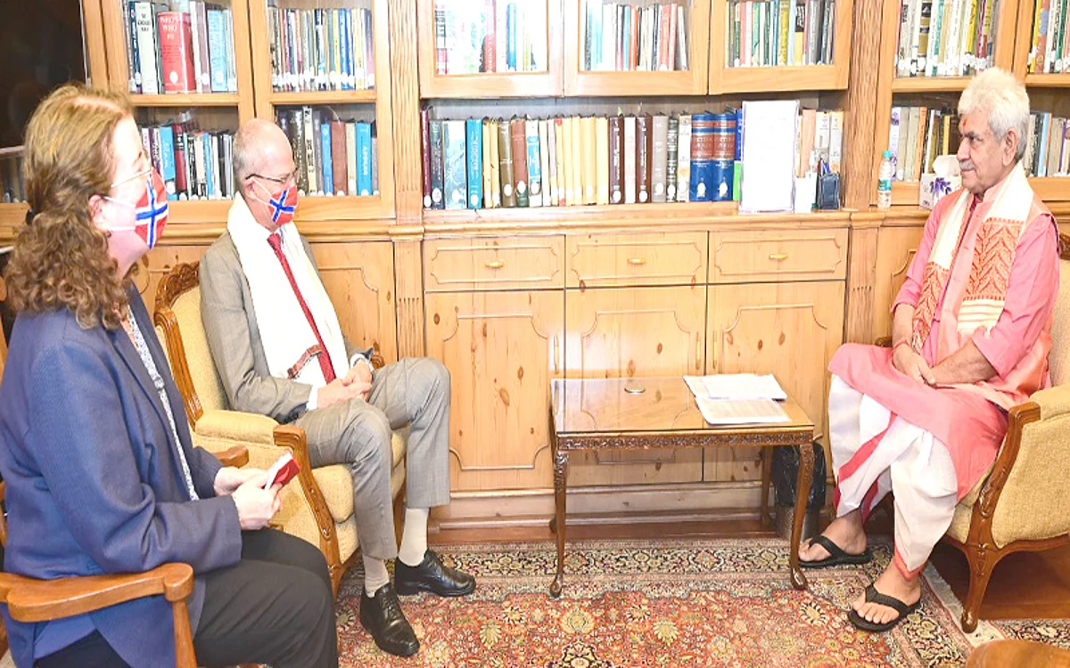 Norwegian Ambassador to India calls on LG Sinha