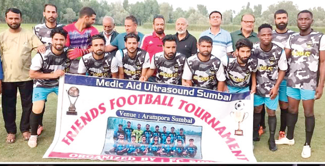 Umaid of Court Road FC was declared man of the match.