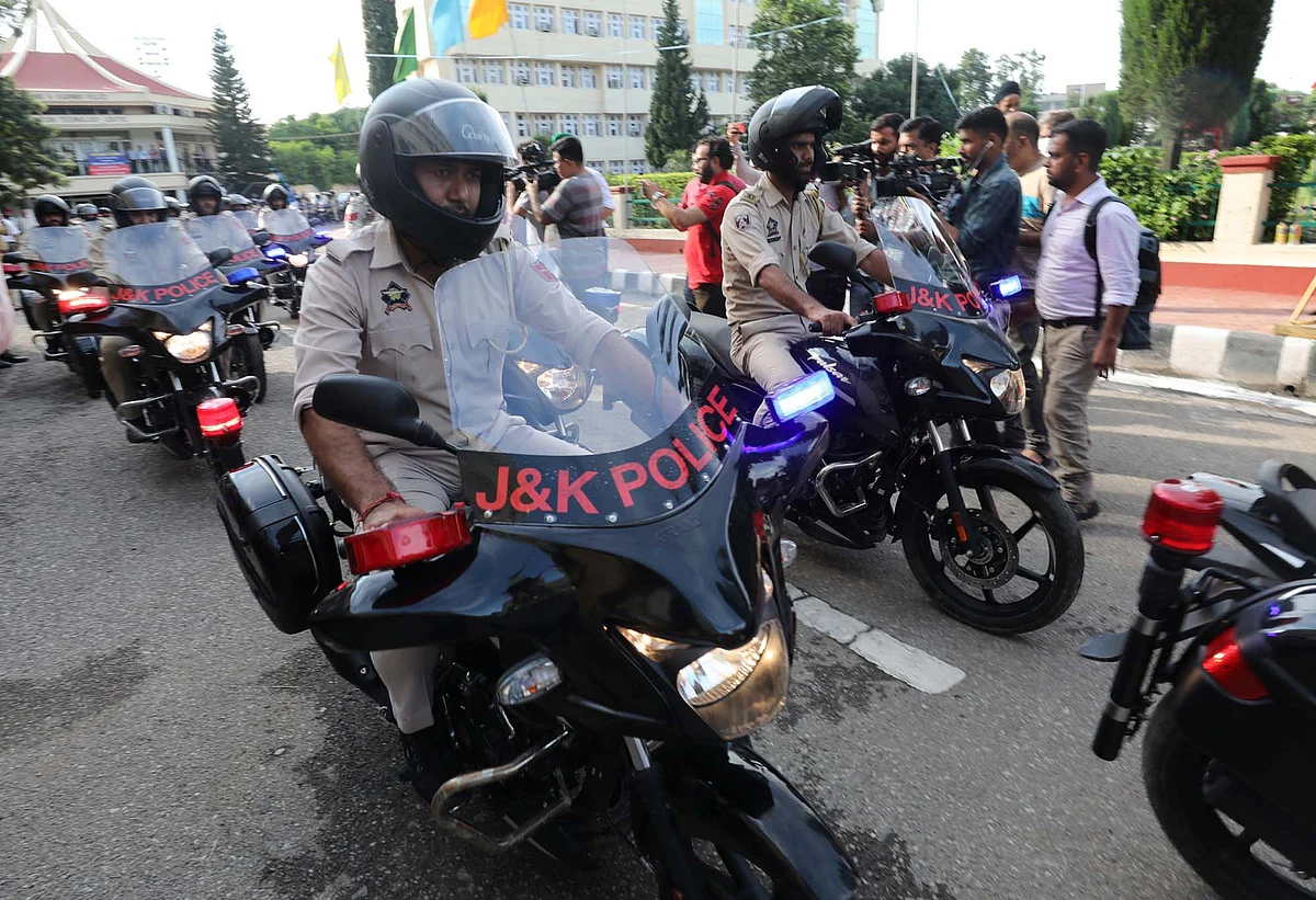 He said that the cops riding this motorcycle would be connected with its concerned unit or control room.