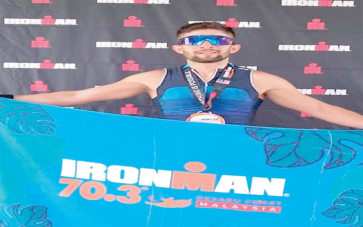Nawab Mouzam competes in Ironman Triathlon in Malaysia