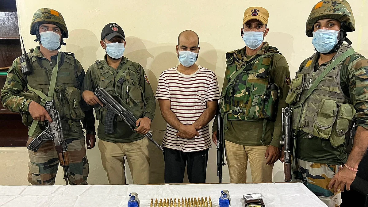 Police on Sunday claimed to have arrested a LeT terrorist and recovered arms and ammunition in Lawaypora area of Srinagar.